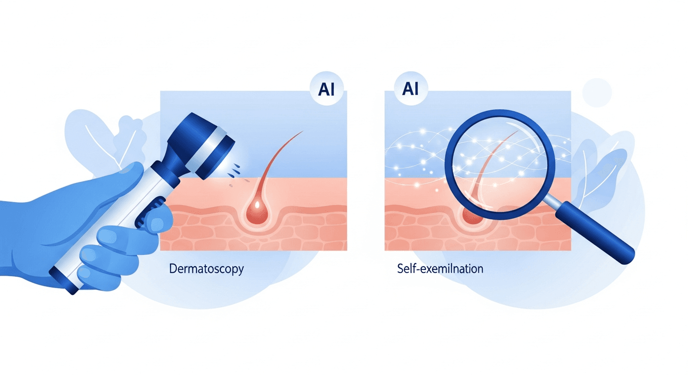 Melanom Früherkennung: Selbstuntersuchung, Dermatoskopie & KI