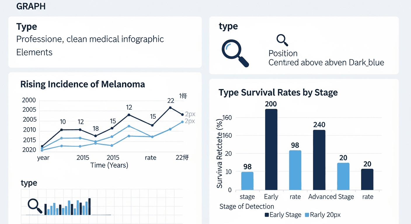 Alarmierende Zahlen: Epidemiologie und Überlebensraten des Melanoms