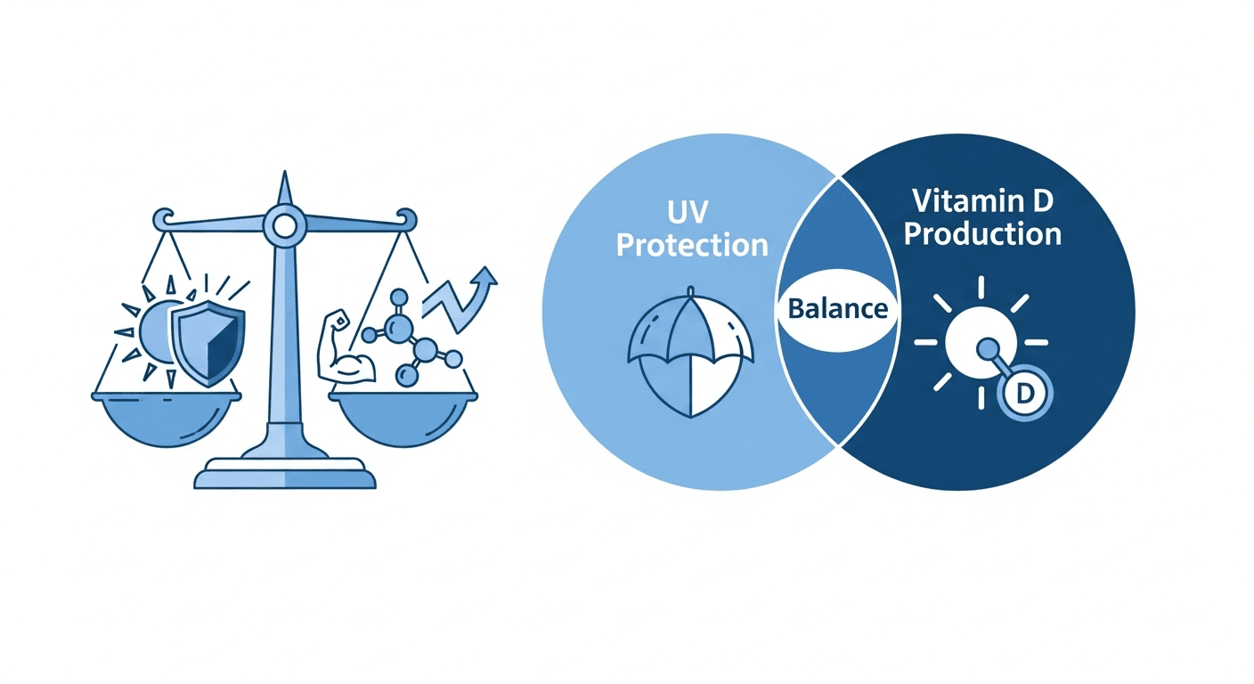 Vitamin D & Sonnenschutz: Die Balance für Ihre Hautgesundheit