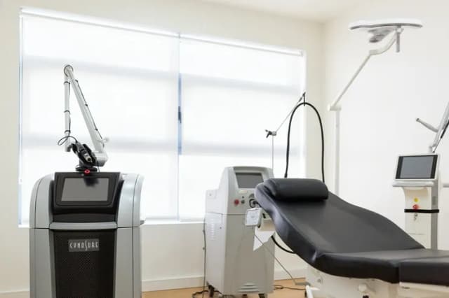 Imagem de tratamento do laser