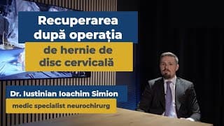 Recuperarea după o operație de hernie de disc cervicală este un proces delicat, care necesită atenție, răbdare și sprijin medical specializat. În acest video, Dr. Iustinian Simion explică importanța purtării corecte a gulerului cervical și durata optimă a utilizării lui, rolul stării psihologice în vindecare, necesitatea evitării stresului și a pozițiilor nepotrivite, precum și beneficiile fiziokinetoterapiei în redobândirea mobilității și a confortului zilnic.

Dr. Iustinian Ioachim Simion este medic specialist neurochirurg în cadrul rețelei medicale Anastasios din Cluj-Napoca.

Pentru programări telefonice vă rugăm să apelați numărul de telefon 0771 547 033.

Pentru mai multe informații despre departamentul nostru de Neurochirurgie, vă rugăm să vizitați adresa: https://anastasios.ro/cluj/neurochirurgie/

Ne găsiți și pe:
Facebook: https://www.facebook.com/anastasiosmedical
Instagram: https://www.instagram.com/anastasiosmedical/