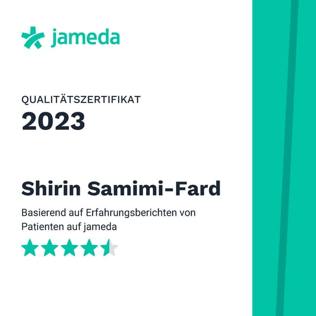 Jameda Qualitätszertifikat 2023