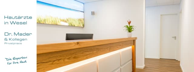 Rezeption · Privatärztliche Hautarztpraxis Wesel Dr. Mader & Kollegen