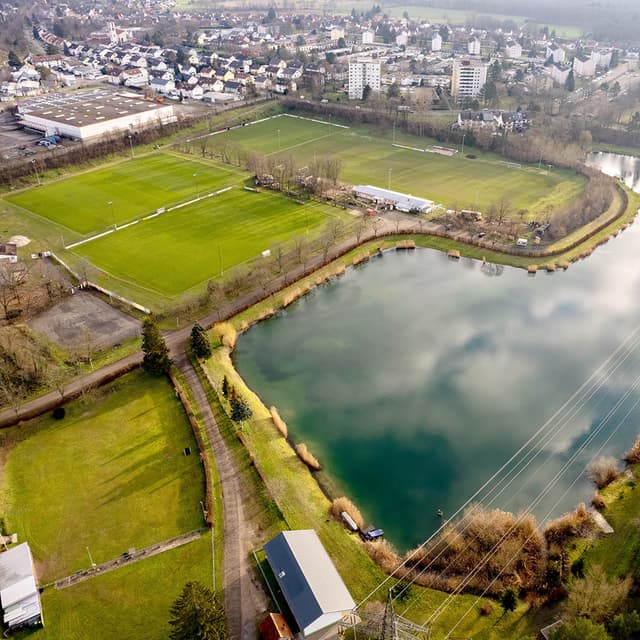 Am Münchfeldsee in Rastatt Gelände für den Klinikneubau