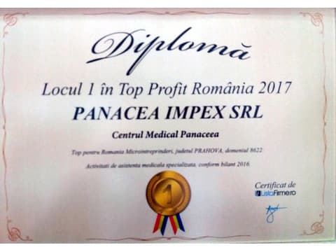 Panaceea locul 1 top profit 2017